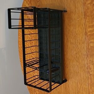 Black Kitchen Sink Organizer with Drain Spout